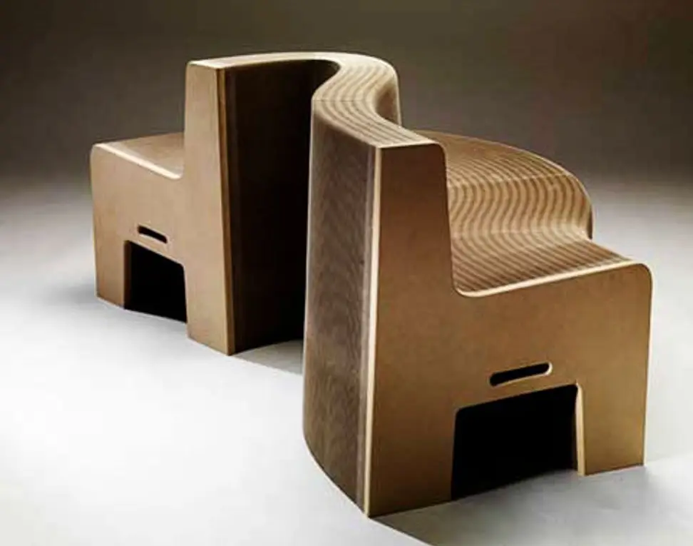 This paper chair is more flexible than an Olympic gymnast.