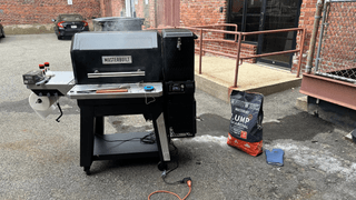 This smart, digital charcoal grill doubles as a smoker