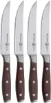 Product image of Messermeister Avanta Pakkawood 4-Piece Fine Edge Steak Knife Set