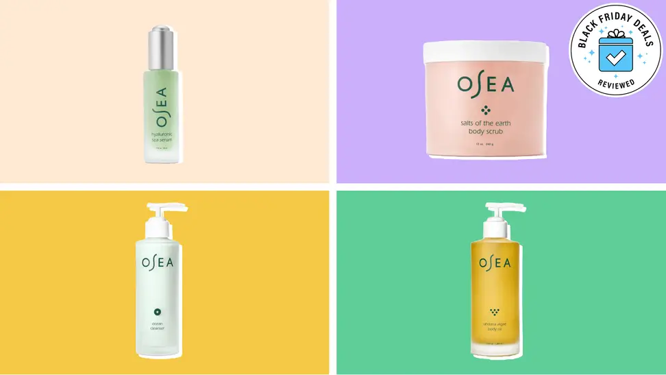 Collage of four Osea Malibu skincare products